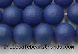 CSB2572 15.5 inches 8mm round matte wrinkled shell pearl beads