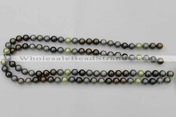 CSB316 15.5 inches 8mm round mixed color shell pearl beads