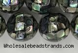 CSB4034 15.5 inches 14mm ball abalone shell beads wholesale