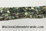 CSB4143 15.5 inches 8*8mm square abalone shell beads wholesale