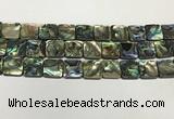 CSB4147 15.5 inches 16*16mm square abalone shell beads wholesale