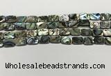 CSB4152 15.5 inches 8*12mm rectangle abalone shell beads wholesale