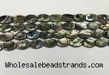 CSB4159 15.5 inches 8*12mm flat drum abalone shell beads wholesale