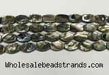 CSB4160 15.5 inches 10*14mm flat drum abalone shell beads wholesale