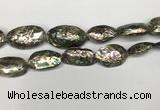 CSB4178 15.5 inches 12*28mm - 15*30mm freeform abalone shell beads