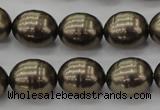 CSB585 15.5 inches 13*16mm whorl oval shell pearl beads