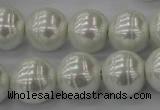 CSB635 15.5 inches 16mm whorl round shell pearl beads