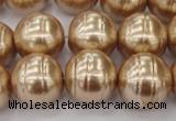 CSB645 15.5 inches 18mm whorl round shell pearl beads