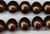 CSB807 15.5 inches 13*15mm oval shell pearl beads wholesale