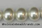 CSB826 15.5 inches 16*19mm oval shell pearl beads wholesale