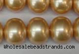 CSB827 15.5 inches 16*19mm oval shell pearl beads wholesale