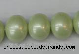 CSB831 15.5 inches 16*19mm oval shell pearl beads wholesale