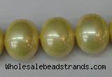 CSB832 15.5 inches 16*19mm oval shell pearl beads wholesale