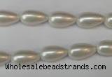 CSB855 15.5 inches 8*14mm teardrop shell pearl beads wholesale