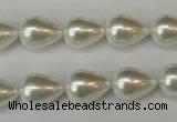 CSB862 15.5 inches 10*14mm teardrop shell pearl beads wholesale