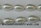 CSB864 15.5 inches 9*16mm teardrop shell pearl beads wholesale