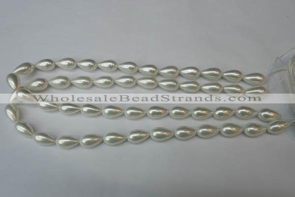 CSB864 15.5 inches 9*16mm teardrop shell pearl beads wholesale