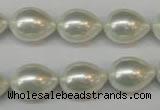 CSB868 15.5 inches 12*16mm teardrop shell pearl beads wholesale