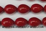 CSB869 15.5 inches 12*16mm teardrop shell pearl beads wholesale