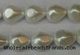 CSB890 15.5 inches 12*14mm teardrop shell pearl beads wholesale