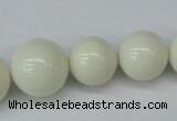 CSB925 15.5 inches 8mm - 14mm round shell pearl beads wholesale