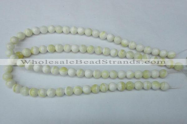 CSB953 15.5 inches 10mm round shell pearl beads wholesale