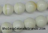 CSB955 15.5 inches 14mm round shell pearl beads wholesale