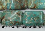 CSE16 15.5 inches 18*25mm rectangle natural sea sediment jasper beads