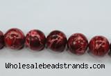 CSE162 15.5 inches 10mm round dyed natural sea sediment jasper beads