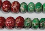 CSE305 15.5 inches 7*10mm – 15*20mm rondelle dyed sea sediment jasper beads