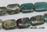 CSE5015 15.5 inches 12*16mm rectangle natural sea sediment jasper beads