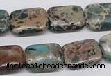 CSE5016 15.5 inches 13*18mm rectangle natural sea sediment jasper beads