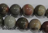 CSE5206 15.5 inches 16mm round sea sediment jasper beads wholesale