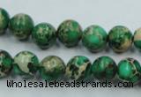 CSE58 15.5 inches 10mm round dyed natural sea sediment jasper beads