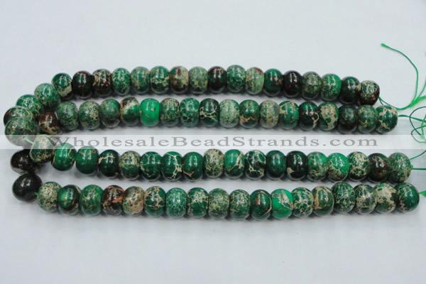 CSE60 15.5 inches 10*14mm rondelle dyed natural sea sediment jasper beads