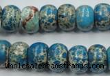 CSE63 15.5 inches 10*14mm rondelle dyed natural sea sediment jasper beads