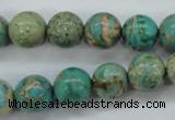 CSE76 15.5 inches 12mm round dyed natural sea sediment jasper beads