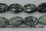 CSH55 15.5 inches 12*16mm oval natural seraphinite gemstone beads