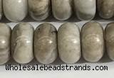 CSL164 15.5 inches 6*10mm 

rondelle sliver leaf jasper beads wholesale