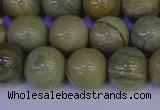 CSL204 15.5 inches 12mm round silver leaf jasper beads wholesale