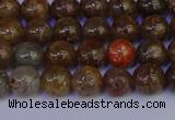 CSL221 15.5 inches 6mm round gold leaf jasper beads wholesale