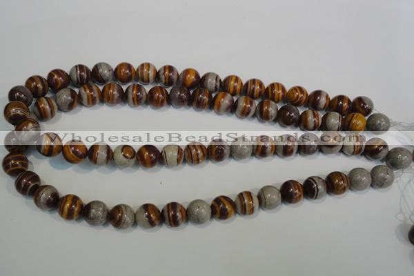 CSL83 15.5 inches 12mm round silver leaf jasper beads wholesale