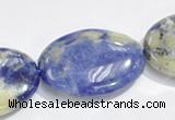 CSO11 15.5 inches 13*18mm oval A grade sodalite beads wholesale