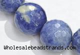 CSO23 AB grade 20mm faceted round sodalite beads wholesale