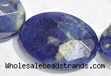 CSO28 15.5 inches faceted oval 18*25mm A grade sodalite beads