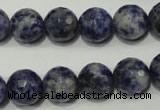 CSO304 15.5 inches 12mm faceted round Brazilian sodalite beads