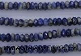 CSO31 15.5 inches 3*6mm faceted rondelle sodalite gemstone beads