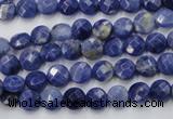 CSO35 15.5 inches 6mm faceted coin sodalite gemstone beads