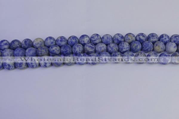 CSO533 15.5 inches 10mm round matte African sodalite beads wholesale