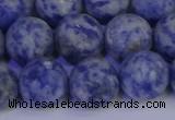 CSO535 15.5 inches 14mm round matte African sodalite beads wholesale